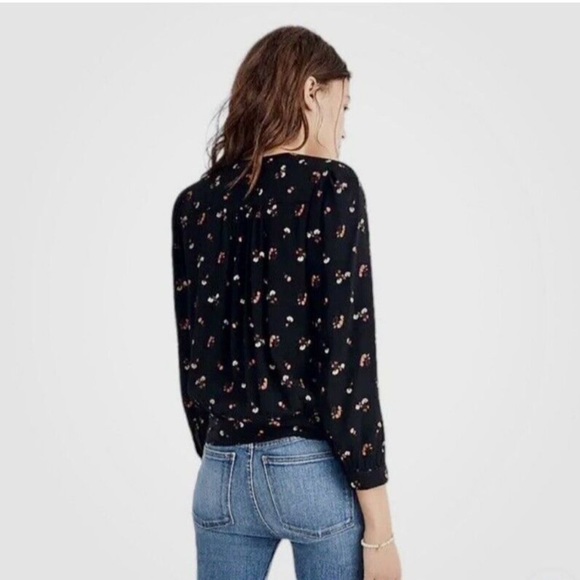 MADEWELL Wrap Floral Top - Picture 2 of 15